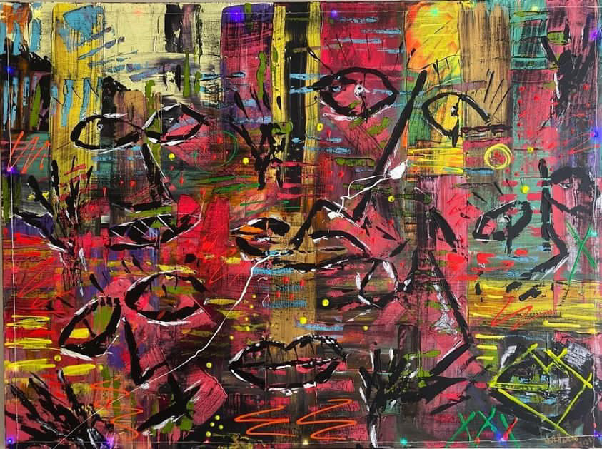 L.S.H.O. Artwork One-of-One of "Dystopian Chaos" Front Image.