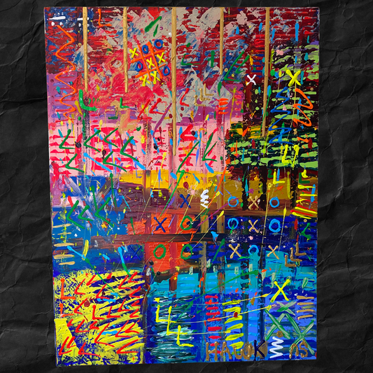 L.S.H.O. Artwork One-of-One of " The Games We Play" Front Image.